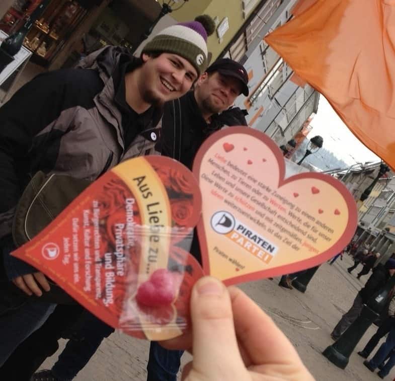 Diese Flyer wurden heute überall in Baden-Württemberg von fleißigen Piraten verteilt. Foto: CC-BY 3.0 Konstantin Görlich