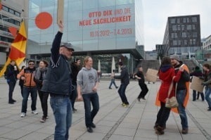 Bild von der Kundgebung - Tanzen gegen das Tanzverbot in Stuttgart