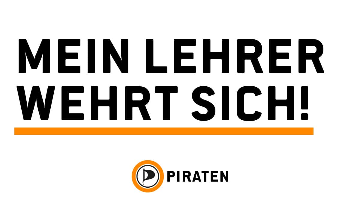 Piratenpartei hilft Lehrern, sich gegen AfD-Denunziation zu wehren