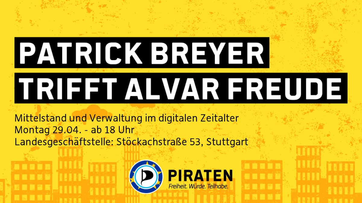 Patrick Breyer trifft Alvar Freude: Mittelstand und Verwaltung im digitalen Zeitalter