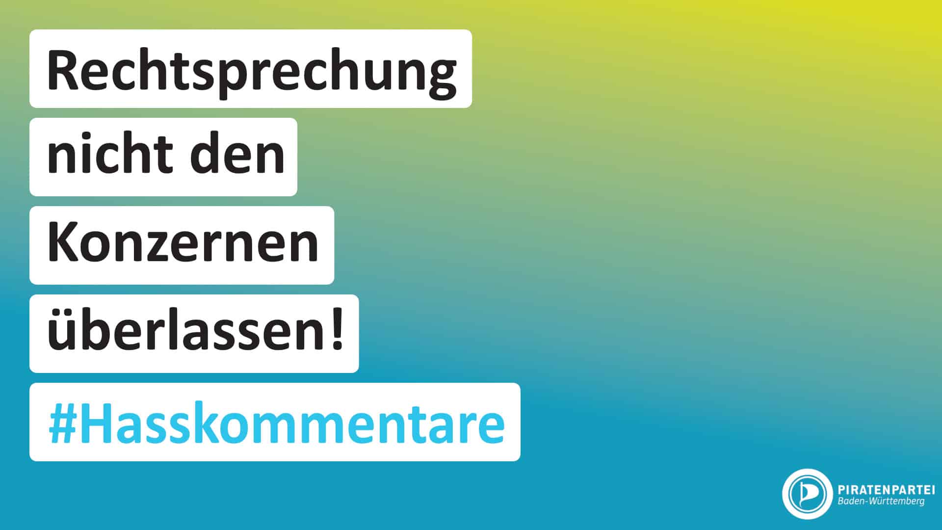 Plakataktion des Kultusministerium: Hass und Hetze bekämpfen!