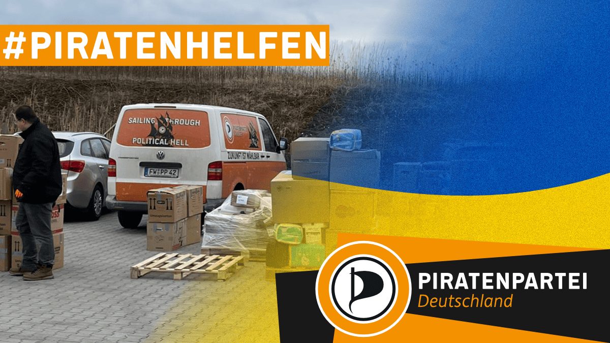 #PiratenHelfen: Piratenpartei ruft zu Spenden für die Ukraine auf